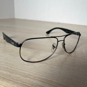 Ray-Ban RB3502 029 Aviator Black Green Sunglasses Frames Only 61-14 RARE!